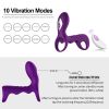 10 frequency vibration; Cock Ring for Men Erection Enhancing Stamina Prolonging; Ultra Soft Premium Silicone Ring Adult Toys for Couple Harder Longer