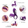 10 frequency vibration; Cock Ring for Men Erection Enhancing Stamina Prolonging; Ultra Soft Premium Silicone Ring Adult Toys for Couple Harder Longer