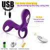 10 frequency vibration; Cock Ring for Men Erection Enhancing Stamina Prolonging; Ultra Soft Premium Silicone Ring Adult Toys for Couple Harder Longer