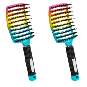 Bristle Fluffy Shaping Hollow Comb (Option: Dazzle 2PCS)