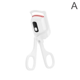 Mini Portable Electric Eyelash Curler (Option: White-USB)