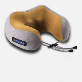 U-shaped Cervical Massage Pillow (Option: Grey5 keys-USB)