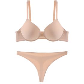 Cross Backless Bra Panties Set (Option: Flesh Colored Suit BT-M)