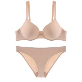 Cross Backless Bra Panties Set (Option: Flesh Colored Suit BP-S)