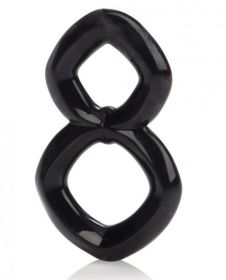 Crazy 8 Enhancer Double Cock Ring Black (SKU: TCN-SE1490-10)